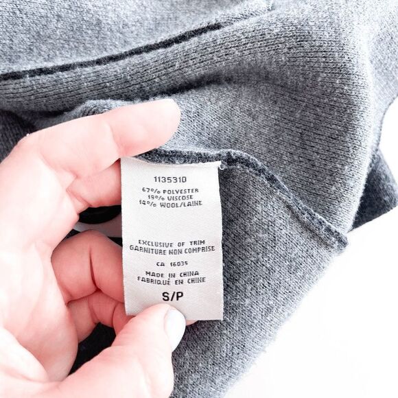 Catherine Malandrino Women's Wool Blend Button Long Knit Cardigan Gray Small - Picture 4 of 7